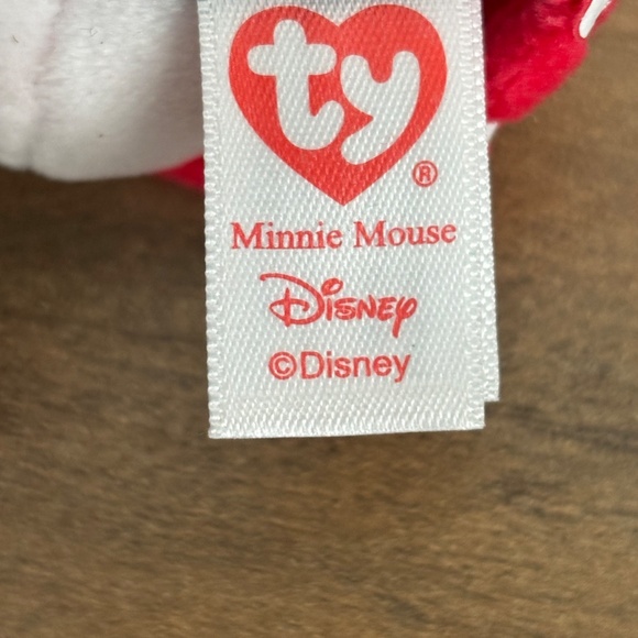 Disney TY Beanie MINNIE MOUSE SOFT PLUSH Car Seat Stroller Bag Clip On Toy - Picture 4 of 11